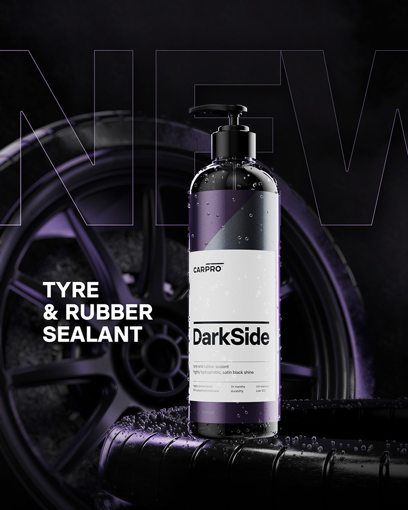 CARPRO CQUARTZ Blackout - Tire Coating and Dressing for Trim  and Rubber, Polysiloxane and Durable on Unpainted Resin Materials (50mL) :  Automotive